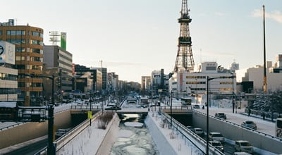Sapporo Snow Festival ice sculptures Odori Park Hokkaido Japan — Yuki Matsuri winter festival